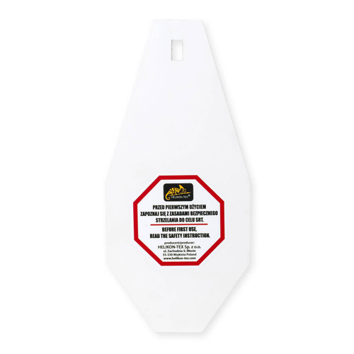 Cel strzelecki Helikon SRT Mini ALPHA Target® - Hardox 600 - Biały - RT-TMA-H6-20