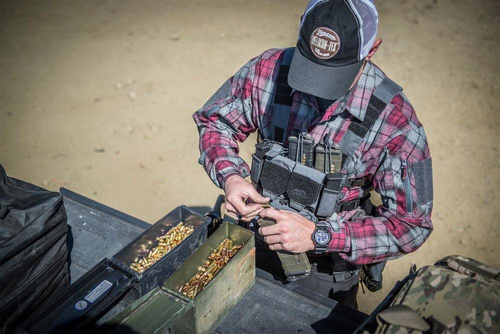 Potrójna ładownica na magazynki AR/AK Helikon Competition Triple Carbine Insert® - Coyote - IN-C3C-CD-11