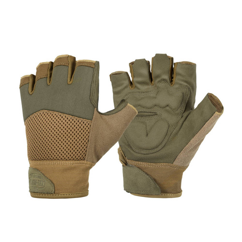 Rękawice taktyczne Helikon Half Finger Mk2® - Olive Green/Coyote - RK-HF2-NE-0211A