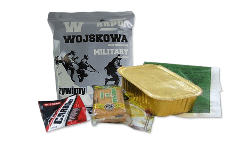 Wojskowa racja żywnościowa Arpol W-3 typu MRE - Danie kurczak z ryżem i warzywami - 13380