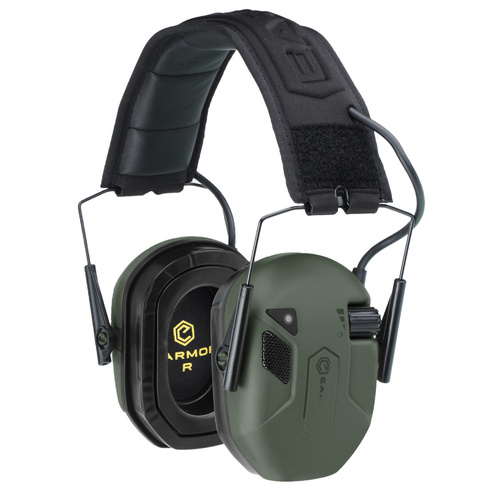 Aktywne ochronniki słuchu EARMOR M300T - NRR 23dB - Bluetooth 5.4 - Foliage Green - rekomendowane przez IPSC