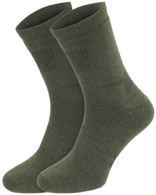 Mil-Tec olive winter socks with merino wool