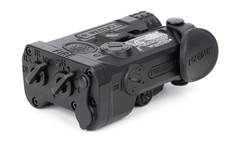 Moduł celowniczy Holosun IRIS-3 - górny suwak regulacji wiązki iluminatora IR