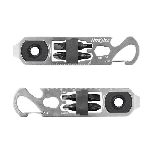 Brelok Nite Ize Microtool DoohicKey® Ratchet Key Tool - Stal nierdzewna - KMTRT-11-R3
