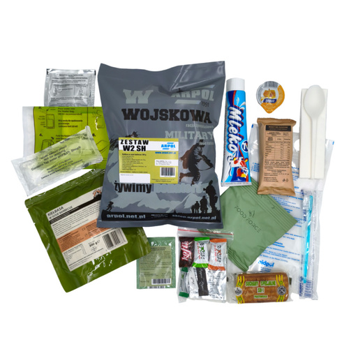 ARPOL - Racja wojskowa ''W'' typu MRE - Zestaw W2 ''SH'' - Kiełbasa w sosie barbecue - 1504400