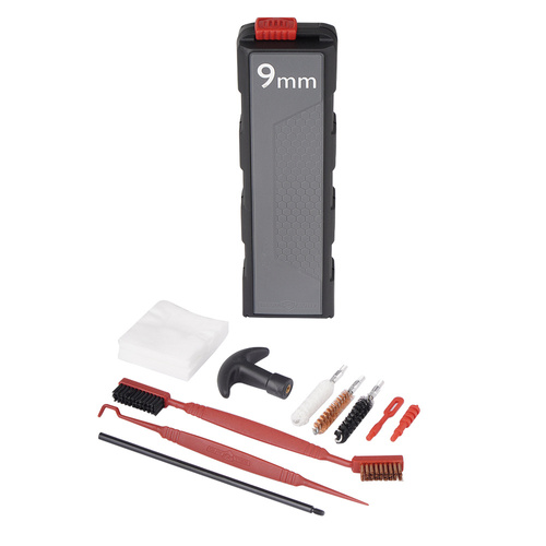 Zestaw do czyszczenia broni Real Avid Prime-9 - .357/.38/9 mm - Opakowanie - Zawartość