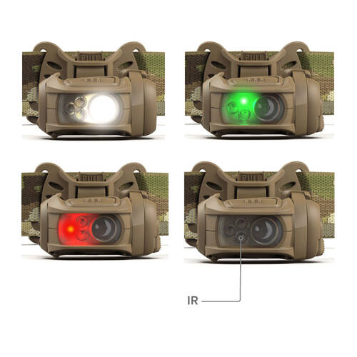 Latarka czołowa ze światłem podczerwonym