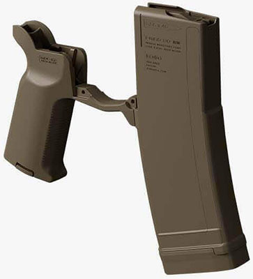 X4 Round Counter pistol grip and trigger guard with pmag