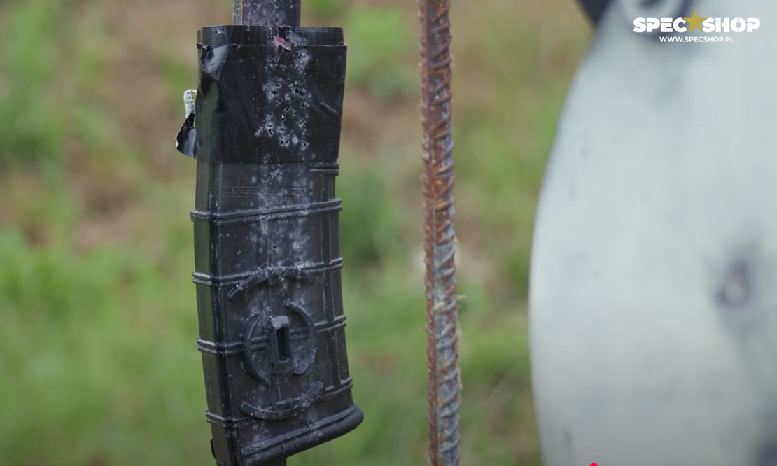 Odporność mechaniczna na odłamki i rykoszety - magazynek ETS