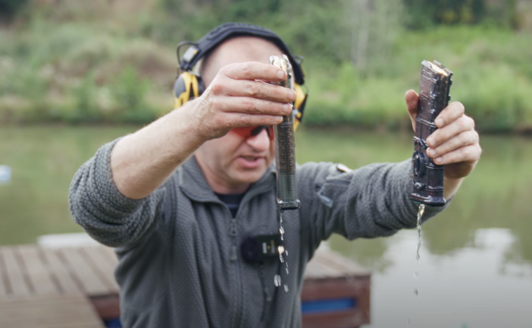 Test szczelności magazynków do AR-15