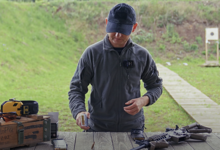 Test wytrzymałości szczęk magazynka - MFT EDX