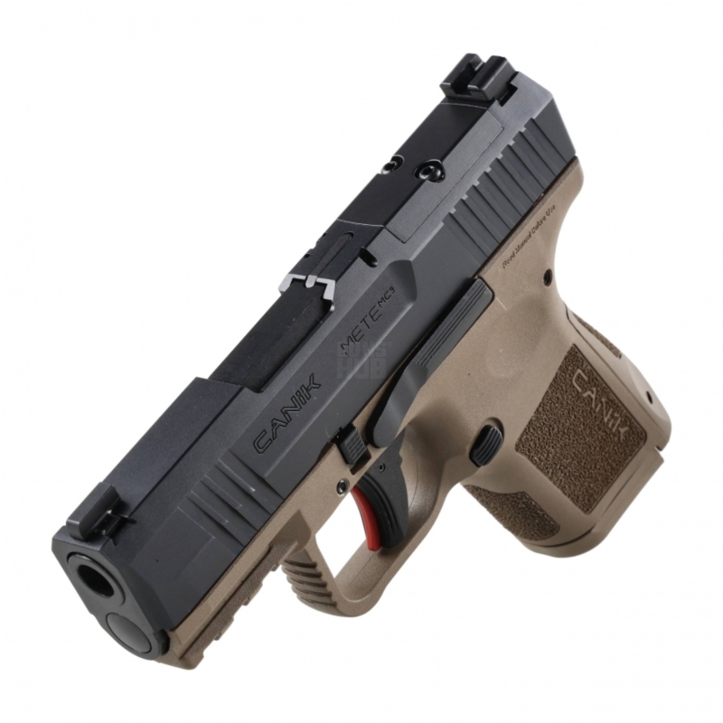 Pistolet Canik METE MC9 - lufa, zamek - rzut z góry