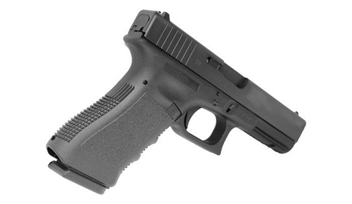 Pistolet Glock 17 Gen3 - 9x19 Parabellum - chwyt - profil od tyłu