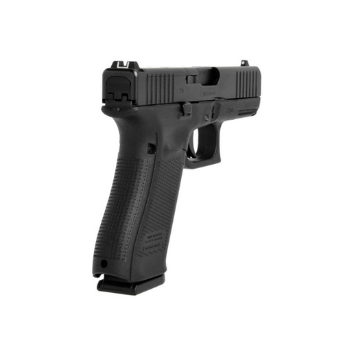 Pistolet Glock 19 - 9x19 Parabellum - chwyt, zamek - rzut na profil