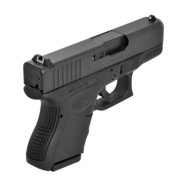 Pistolet Glock 26 Gen3 - komora zamkowa - rzut z profilu