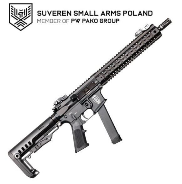 Karabinek SVRN PCC PAC9 - łoże M-LOK i szyna Picatinny