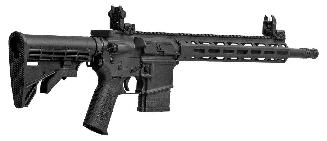 Karabinek Tippmann Arms M4-22 - kolba, chwyt - rzut od tyłu