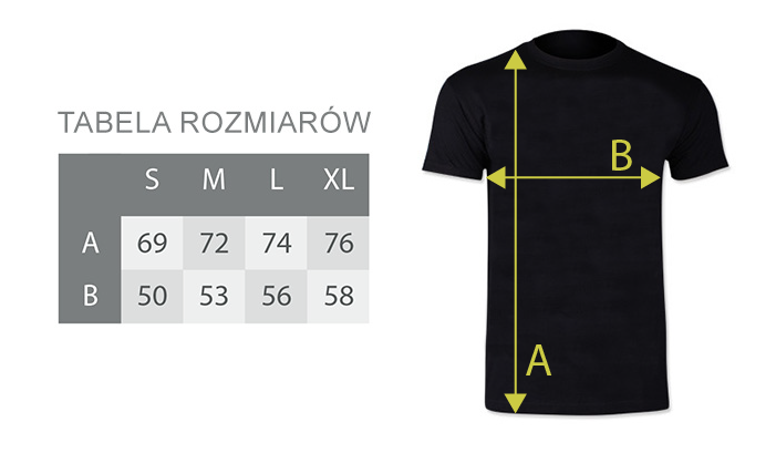 Tabela rozmiarów koszulka SpecShop.pl