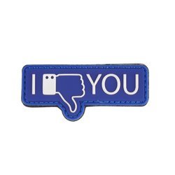 101 Inc. - 3D Patch - I Don't Like You - Blue - 444130-7349