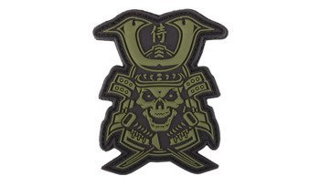 101 Inc. - 3D Patch - Samurai Skull - Green - 444130-7195
