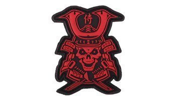 101 Inc. - 3D Patch - Samurai Skull - Red - 444130-7193