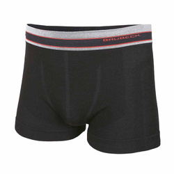 Brubeck - Active Wool Merino Boxer Shorts - Black - BX10870