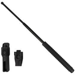 ESP - Hardened expandable baton with holder - 23" - Extra grip handle - Black - ExB-23H BLK BH-55