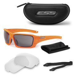 ESS - Rollbar Ballistic Glasses - Safety Orange - Clear / Smoke Gray - EE9018-17
