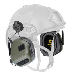 Earmor - Hearing Protection Earmuff M31H PLUS for FAST Helmets - Foliage Green - M31H-FG/ARC (PLUS)