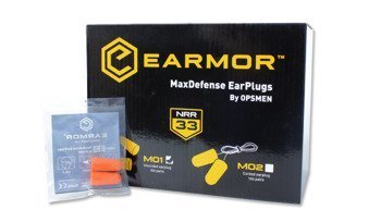 Earmor - MaxDefense Foam EarPlugs - M01 - BOX 100 pcs