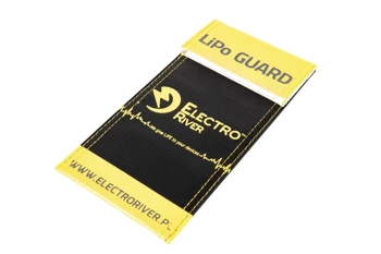 Electro River - Li-Po Bag-S Battery Protection Bag - Black / Yellow - ELR-06-024599