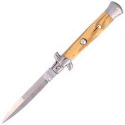 Frank Beltrame - Stiletto Switchblade Knife Bayonet - Light Olive Wood - 23cm - FB 23/94B