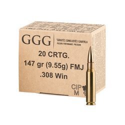 GGG - Rifle Ammunition .308Win GPX11 FMJ 147gr