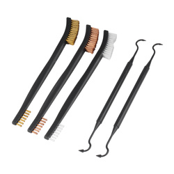 GunPany - Set of Gun Cleaning Brushes and Scrapers - Black - GPGC-3B2P