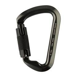 M-Tac - Aluminum Snap Hook with Key Lock - 10 cm - Gray - MTC-HDS30