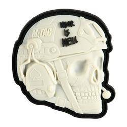 M-Tac - Patch War is Hell 3D PVC - Morale Patch - White - 51328036