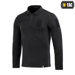 M-Tac - Tactical Polo Shirt with Long Sleeves - Black - 80021002