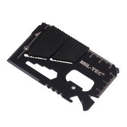Mil-Tec - Survival Card with Paracord and Pouch - Black - 15408102