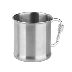 Mil-Tec - Travel Mug with Carabiner - 250 ml - Steel - 14607800