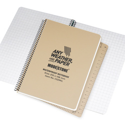 Modestone - Waterproof Notebook - 148 x 210 mm - 50 Sheets - Tan - C52MIL