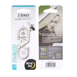 Nite Ize - Z-Series #3 Double Snap Hook - Steel - Silver - ZS3-11-R6