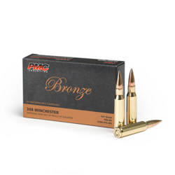 PMC - Bronze Boat Tail .308 WIN 147 gr / 9.53 g FMJ rifle ammunition - 308A.