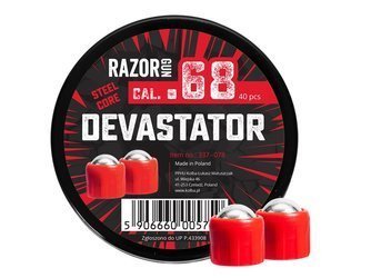 RazorGun - Steel Core Devastator cal. .68 for Umarex T4E HDS 68 - 40 pcs