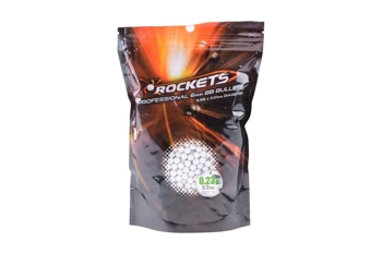 Rockets - BBs for ASG replicas Professional 0.23g - 6mm - 2200 BBs - White - ROC-16-002046