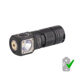 SkilHunt - LED Flashlight / Headlamp H04R RC Mini High CRI with Rechargeable Battery 18350 1100 mAh - Neutral White 5000 K - 950 lumens