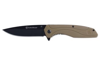 Smith&Wesson - Drop Point FDE Nylon Folding Knife - 1084312