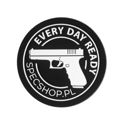 SpecShop.pl - Tactical Patch with Velcro - Round - Black - 50x50 mm