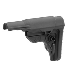 UTG - Buttstock for AR 15 Pro Ops Ready S4 - Mil-Spec - With Cheek Rest - Black - RBUS4BMS