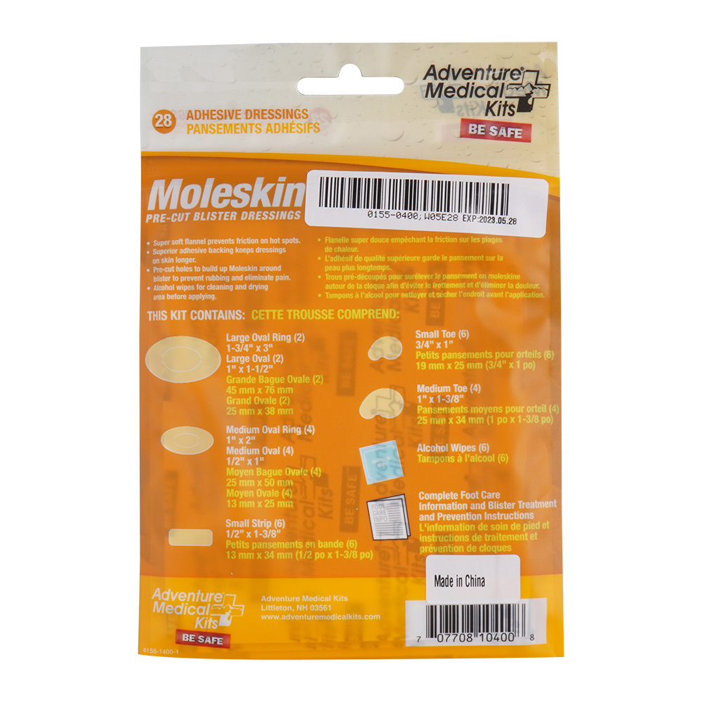 Adventure Medical Kit Moleskin Precut Blister Dressings 01550400