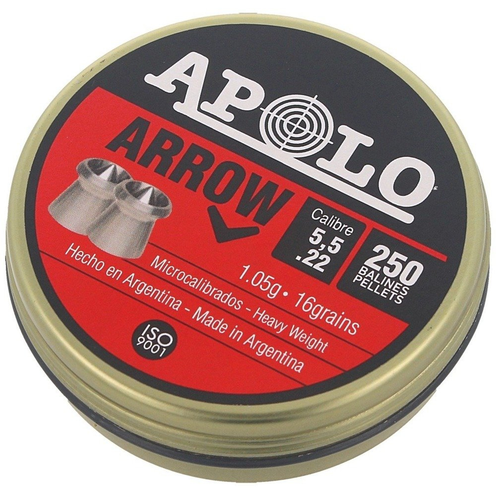 Apolo Air Rifle Pellet Arrow Heavy 5.5 mm 250 rounds E19941